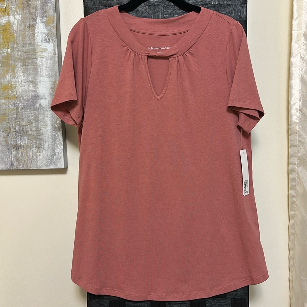 New with Tag Soft Surroundings Shirt - Withered Rose
